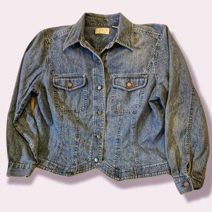 Lady's Jean Jacket, Plus Size​